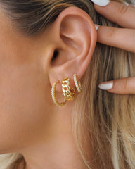 Willow Gold Hoops Medium