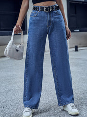 Drape Mopping Wide-leg Pants