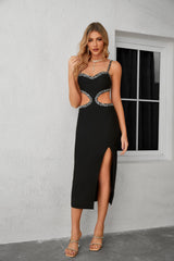 Vestido midi de vendaje con recortes Mura