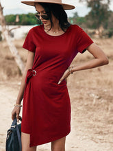 Vestido de linterna de color liso para mujer