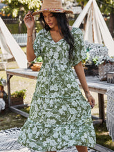 Vestido estampado de color liso