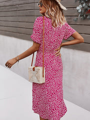 Vestido largo de color puro para viajar a casa.