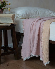 Manta ligera de algodón - Rosa