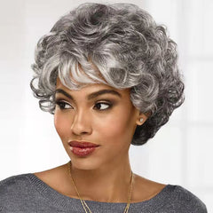 Short curly hair wig