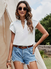 White Shirt Button Design Shirt