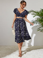 Conjunto de dos piezas de vestido superior