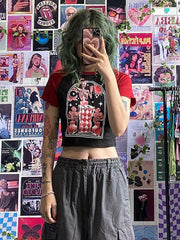 Camiseta ajustada con estampado de calavera