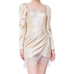 Syre Minikleid mit Puffärmeln