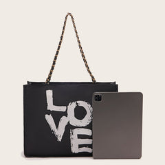 Korean version of the large-capacity fashion casual simple tote bag