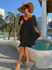 Lockeres Überkleid mit Hohlsaum