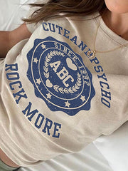 Camiseta con estampado de letras Clash