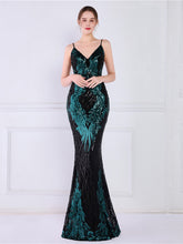 Vestido de noche con cola de pez