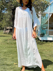 Sheer  Hollow-out Cover Up Swimwear