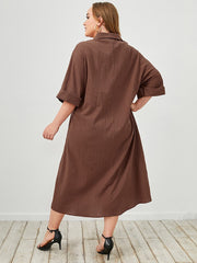 Camisa étnica de cuello en V y manga larga de un solo pecho