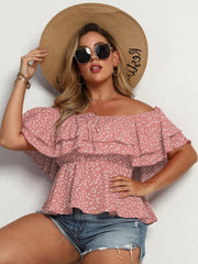 Camiseta de lunares rosas