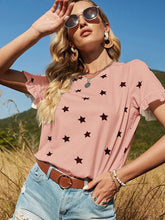 Lässiges, kurzärmliges, einfarbiges, lockeres T-Shirt