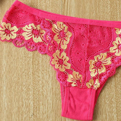 5pack Lace Embroidered Seduction Briefs