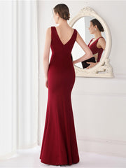 Vestido largo elegante con taladro caliente artesanal