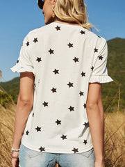 Casual Short Sleeve Solid Color Loose T-Shirt