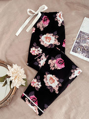 Pijama de flores grandes