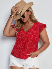 Camiseta sexy de lunares de verano