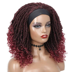 Hairband ladies short curly hair wig