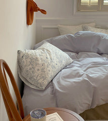 Minimal Floral Bedding Set - Blue + Green