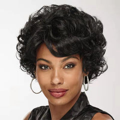 Short curly hair wig