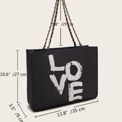 Korean version of the large-capacity fashion casual simple tote bag