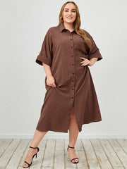 Camisa étnica de cuello en V y manga larga de un solo pecho