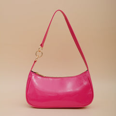 Baguette underarm candy color one-shoulder bag