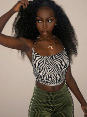 Neckholder-Tanktop mit Kordelzug und schmaler Passform für Hot Girl