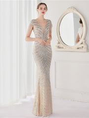 vestido largo de fiesta de noche