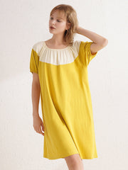 Cotton Contrast Night Dress