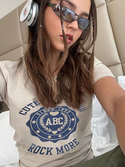 Camiseta con estampado de letras Clash