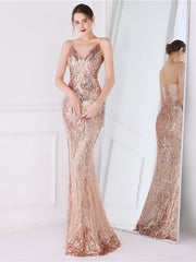 Flash-Fischschwanz-Abendkleid