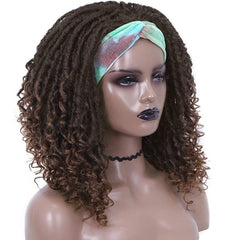Hairband ladies short curly hair wig