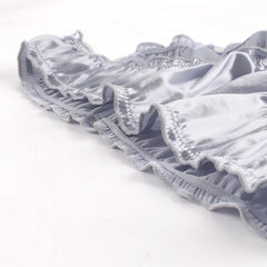 4er-Pack Satin-Slips mit niedriger Taille