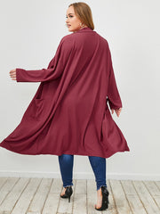 Suéter de punto de color liso para viajeros con temperamento