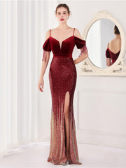 elegantes Straps-Abendkleid