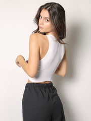 Camiseta sin mangas con estampado de calavera