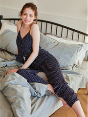 Conjuntos de pijamas de lunares ondulados