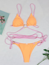 Bikini-Badeanzug mit Riemchen