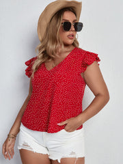 Camiseta sexy de lunares de verano