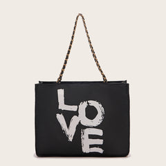 Korean version of the large-capacity fashion casual simple tote bag