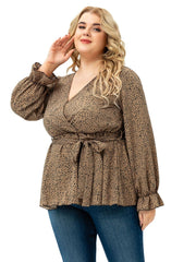 Slim Fit V-Neck Long Sleeve Printing