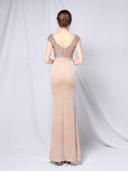 Velvet sexy split dress