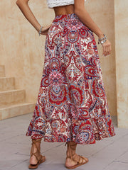 Mid-Length Irregular Ruffle Skirt