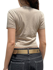 Camiseta con estampado de letras Clash