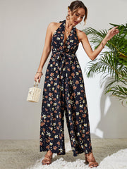 Mono con estampado de tirantes